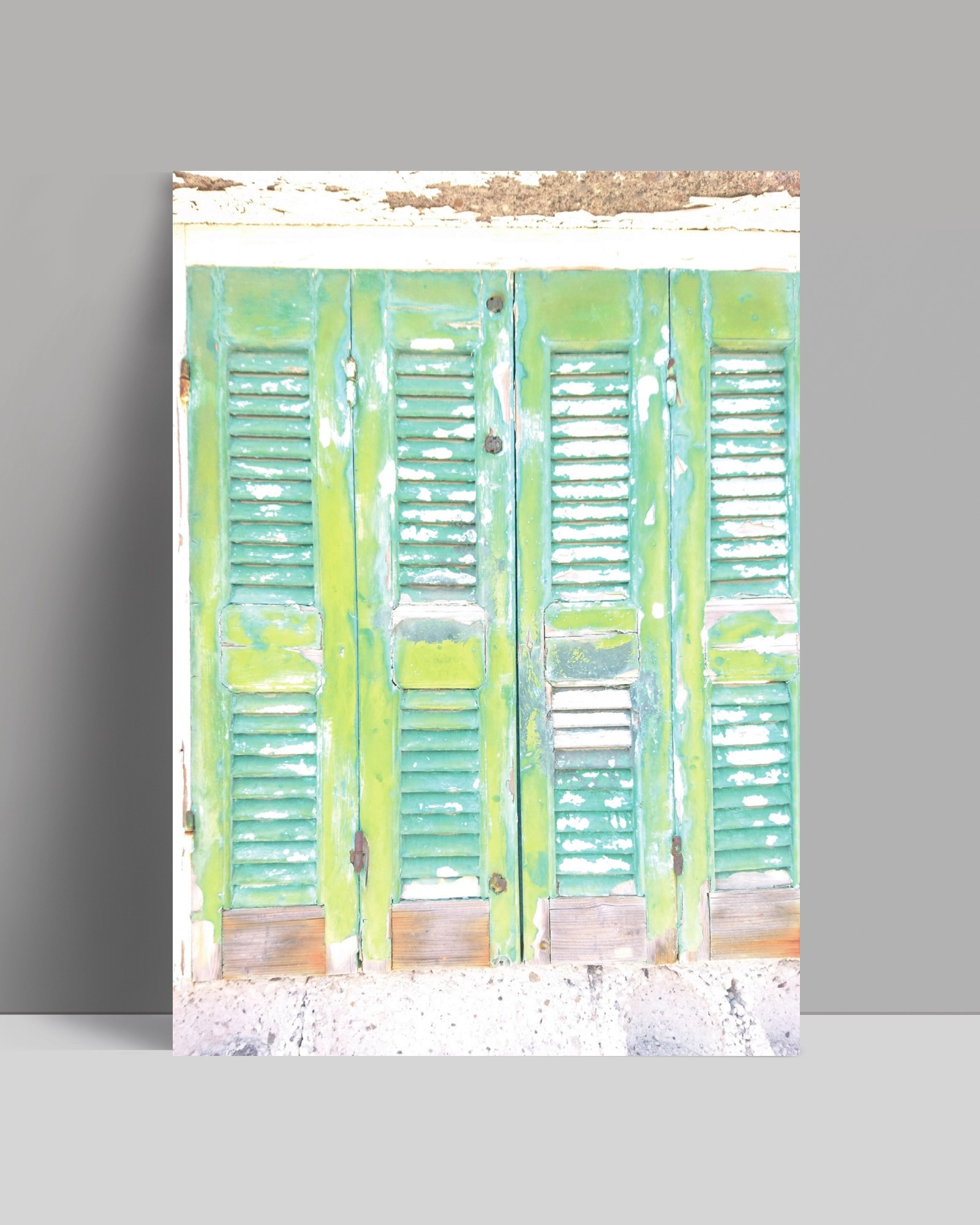 postkarte - fensterläden