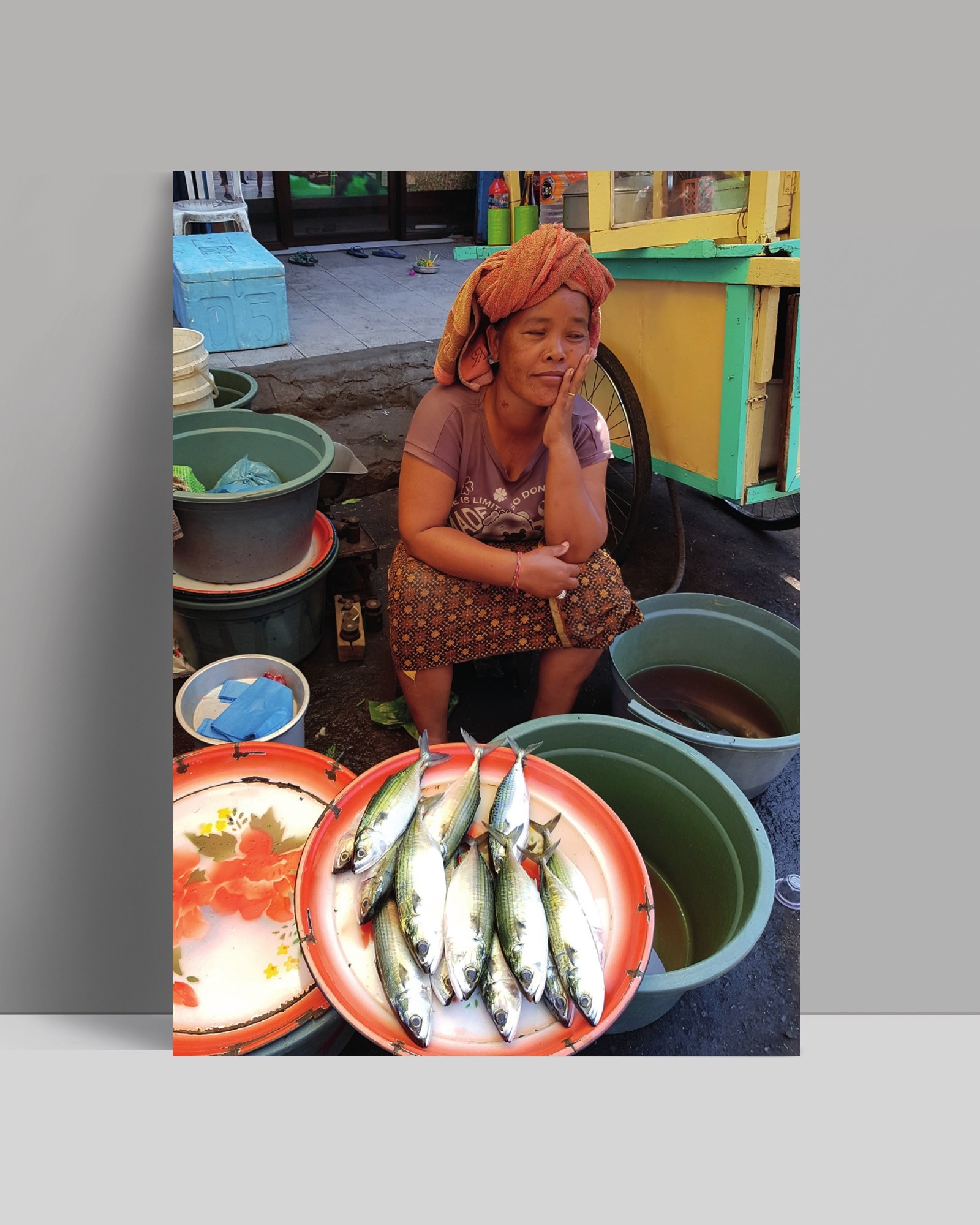 postkarte - fischfrau
